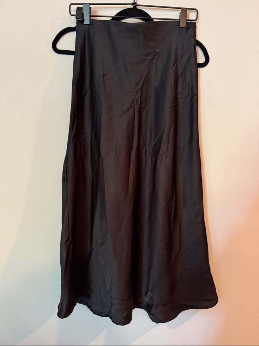 Women's Black Maxi Skirt - Sleek A-Line Silhouette
